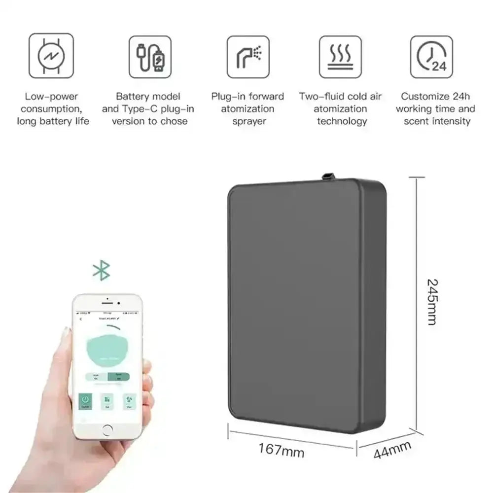 500ML Capacity Smart Scent Air Machine Waterless Essential Oil Diffuser For Home Office And Professional Air Freshener
