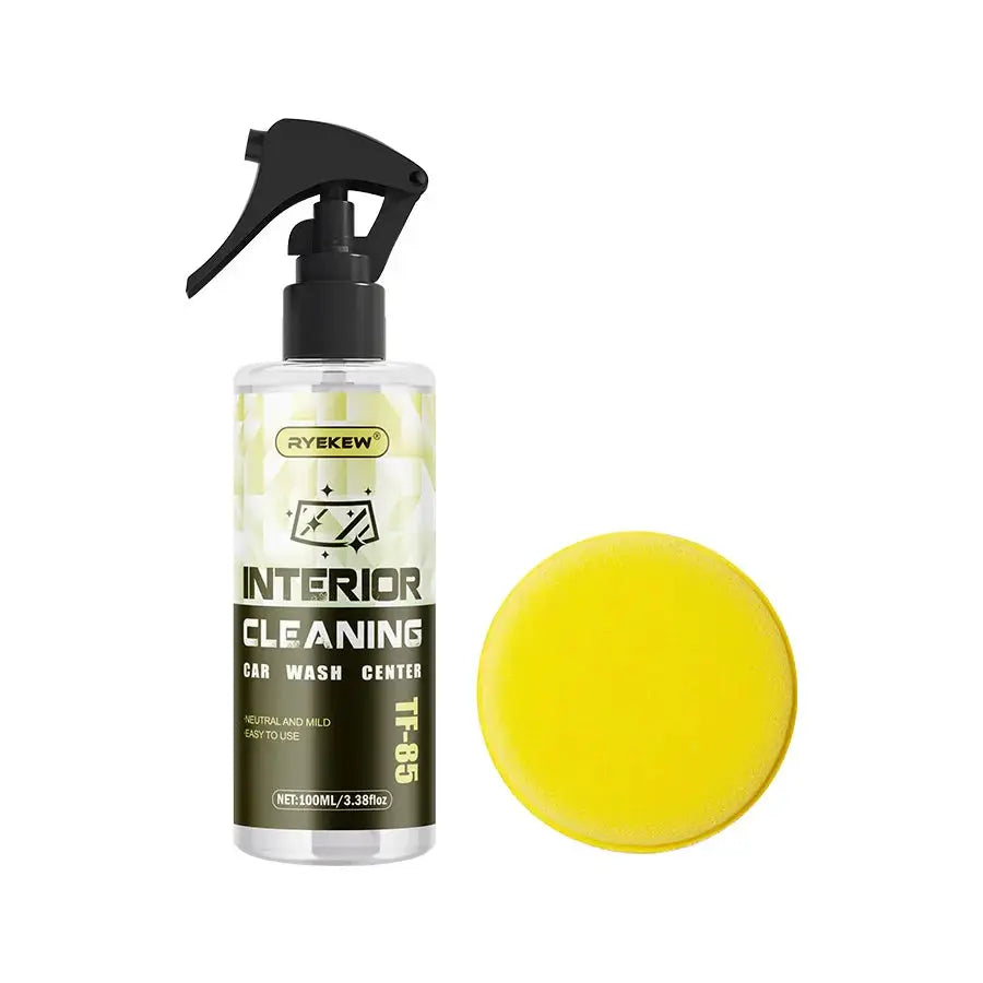 Ryekew interior cleaning spray bottle with bright yellow sponge