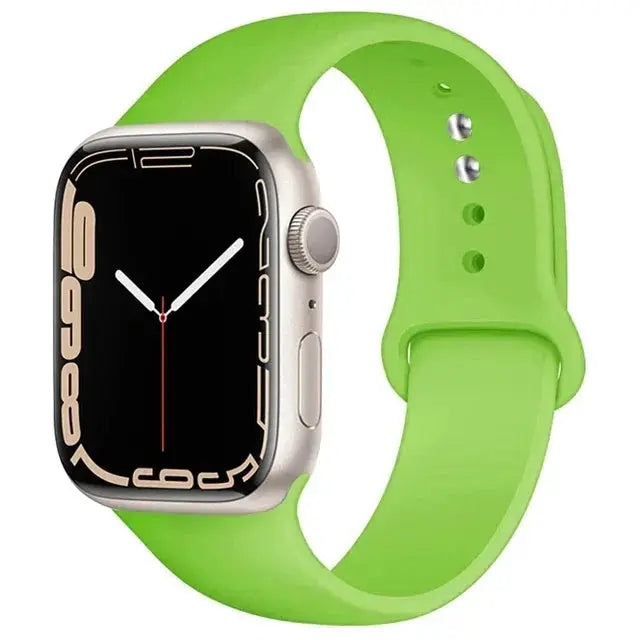 Silicone Band For Apple Watch strap 46mm 44mm 45mm 40mm 41mm 42-38mm 49mm sport bracelet iwatch series 11 10 9 8 7 6 5 SE Ultra3
