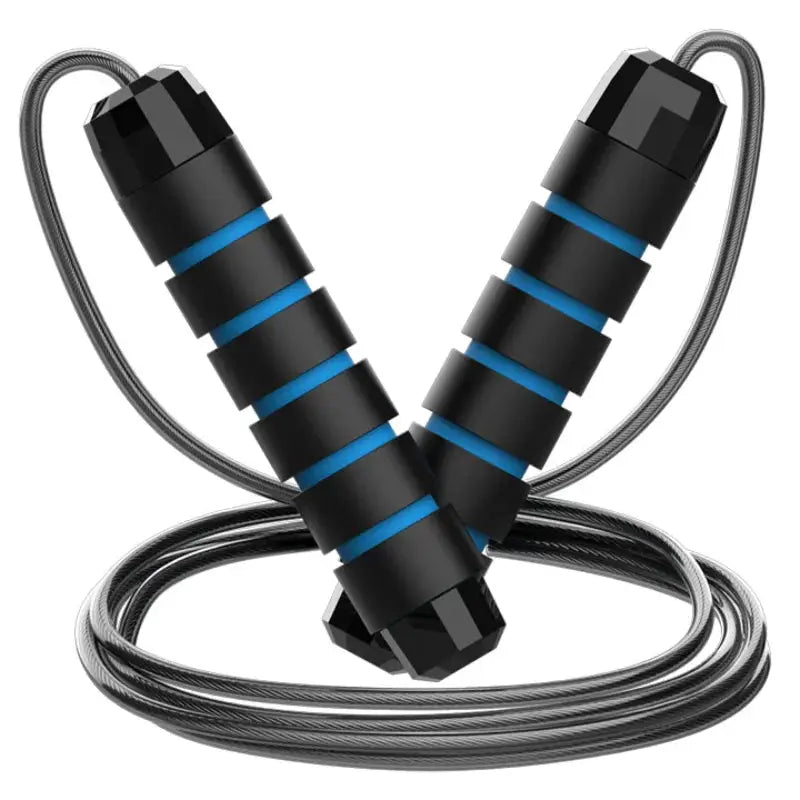 VitalPulse Jump Rope Steel Wire Adjustable Tangle Free Fitness Rope For Cardio Fat Burning And Full Body Toning