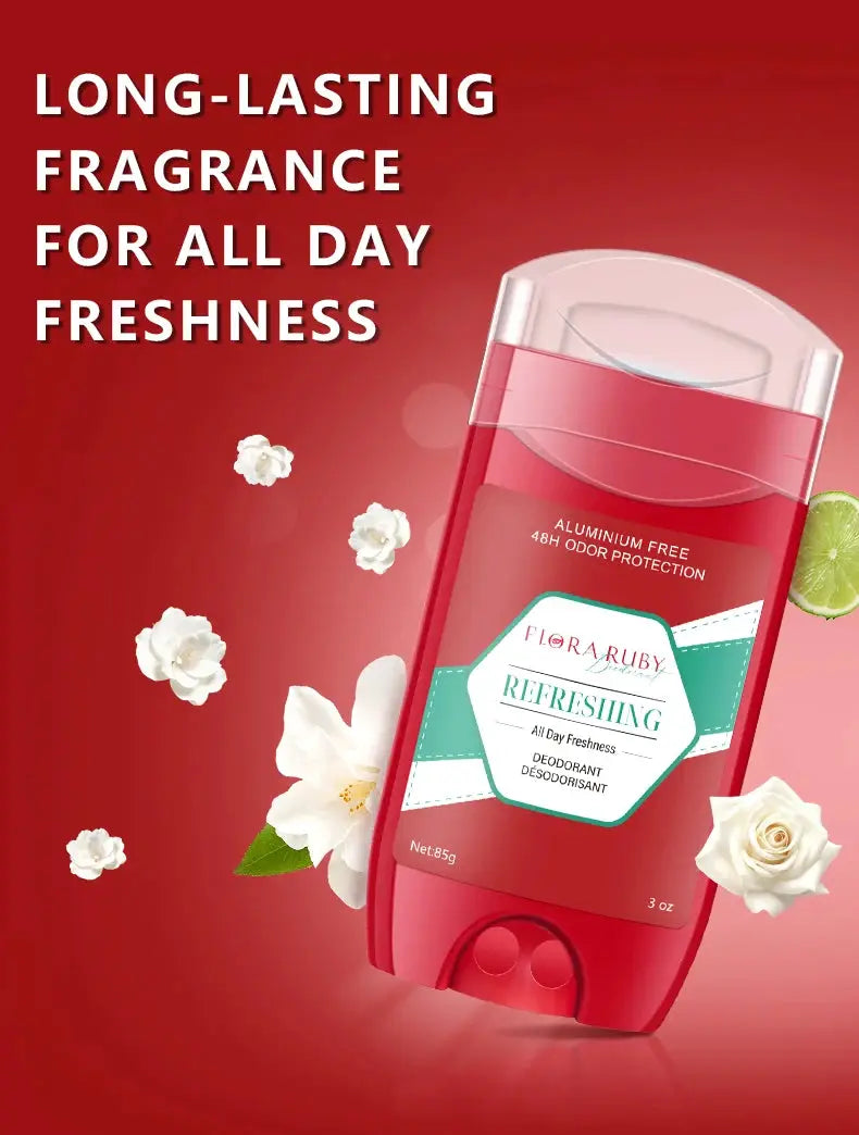Aluminum-free deodorant for men, Simples Market red bottle with sandalwood cedarwood scent, 85g