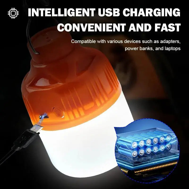 TrailGlow USB Rechargeable LED Camping Lantern High Brightness Portable Outdoor Light For Camping And Emergencies
