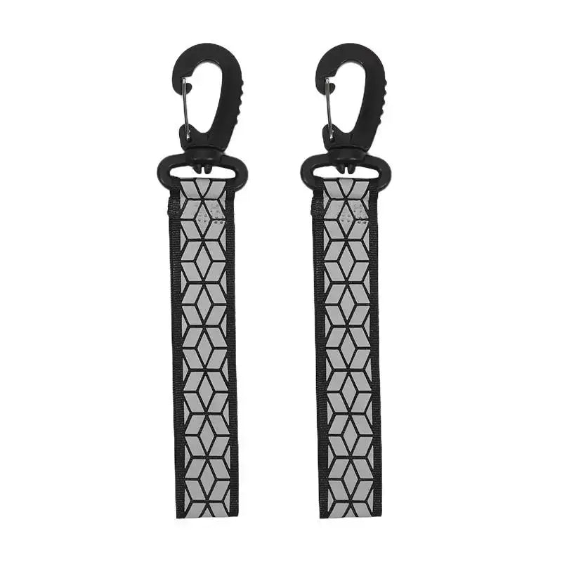 Reflective Straps Pendant Keychains 2Pcs For Outdoor Safety Night Running Cycling Backpack Lightweight Bright