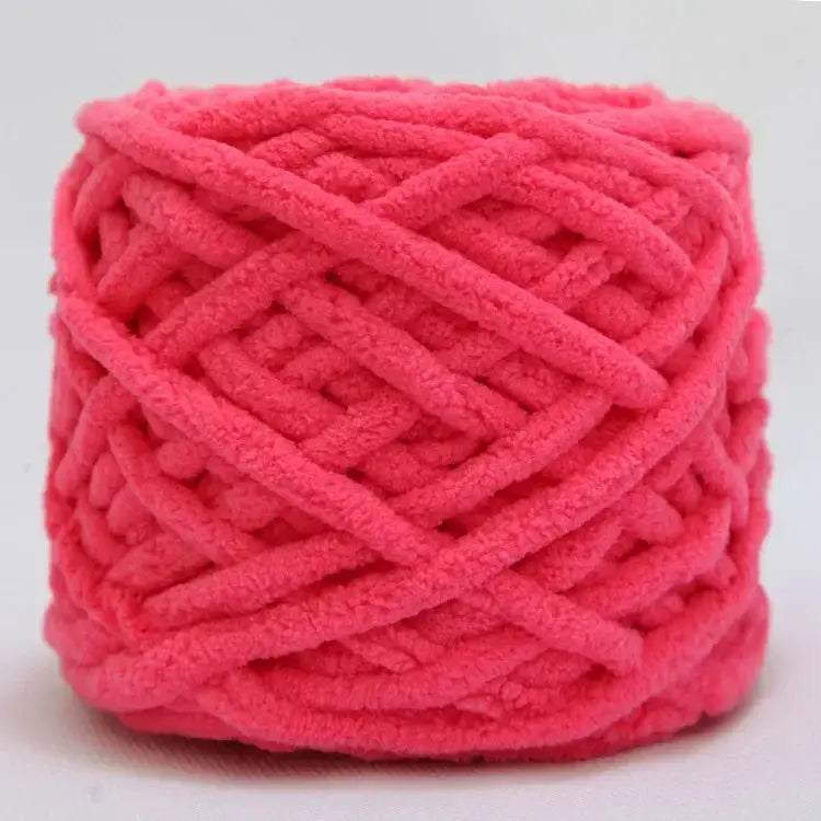 100g Chenille Knitting Yarn Ice Strip Line Cotton For Hand Knitting Scarf Thick Wool Wholesale