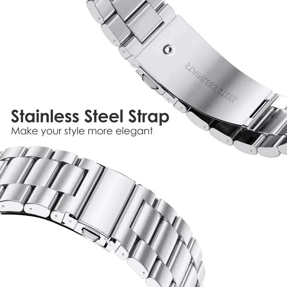20mm Stainless Steel Metal Strap For Samsung Galaxy Watch 7 6 5 4 44mm 40mm Durable Bracelet Galaxy Watch 5 Pro 45mm/6 4 Classic