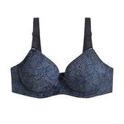 Bra Simples Market navy lace underwire ultrathin cups, women's lingerie
