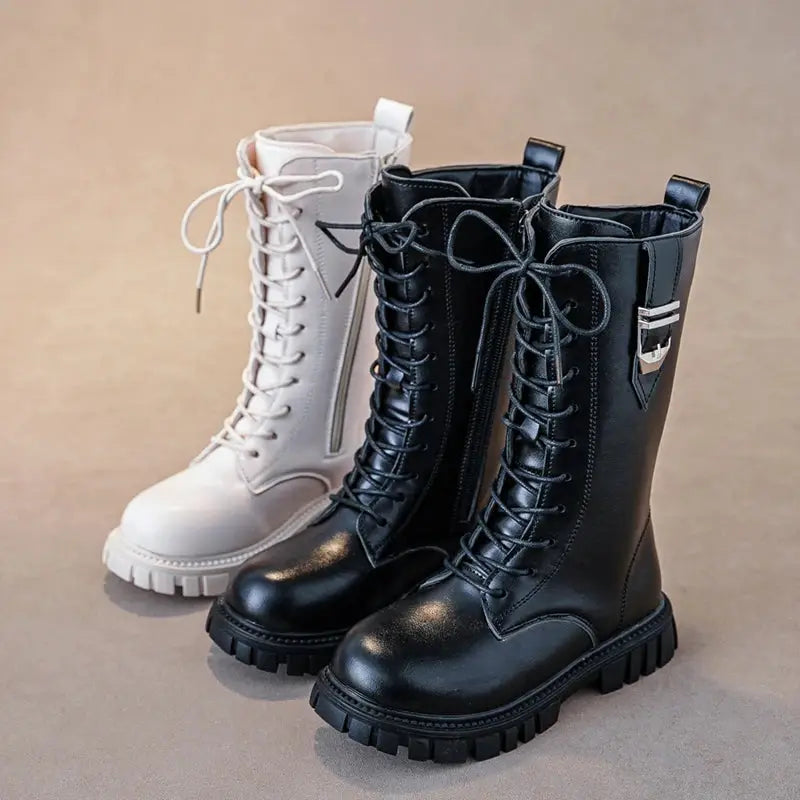 LumiKids Zipper Baby Girl Boots Warm Thick Sole For Autumn Winter Comfort And Style