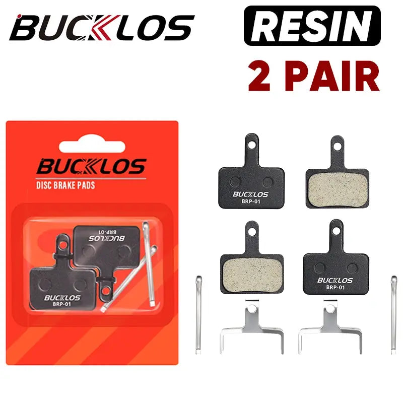 BUCKLOS Resin Disc Brake Pads For Shimano B01S B03S B05S Hydraulic MTB Wear Resistant
