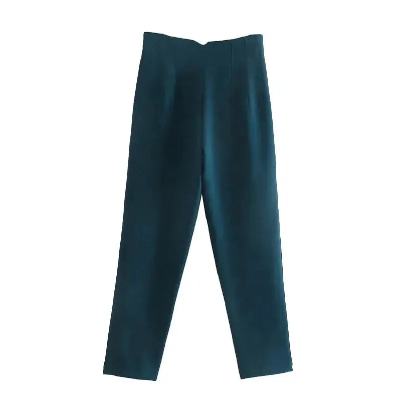 HXAO Ladies High Waist Formal Office Pants Pencil Trousers For Women Black Pink White