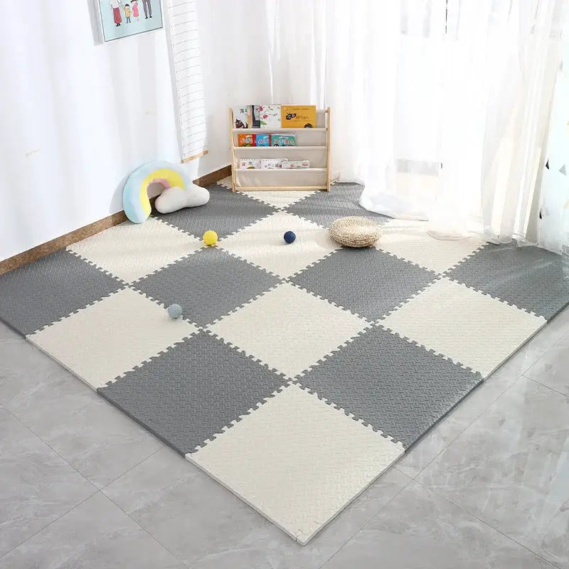 4 To 20 Pieces Puzzle Fitness Mat EVA Interlocking Foam Floor Tiles For Home Gym Non Slip Floor Mat For Kids