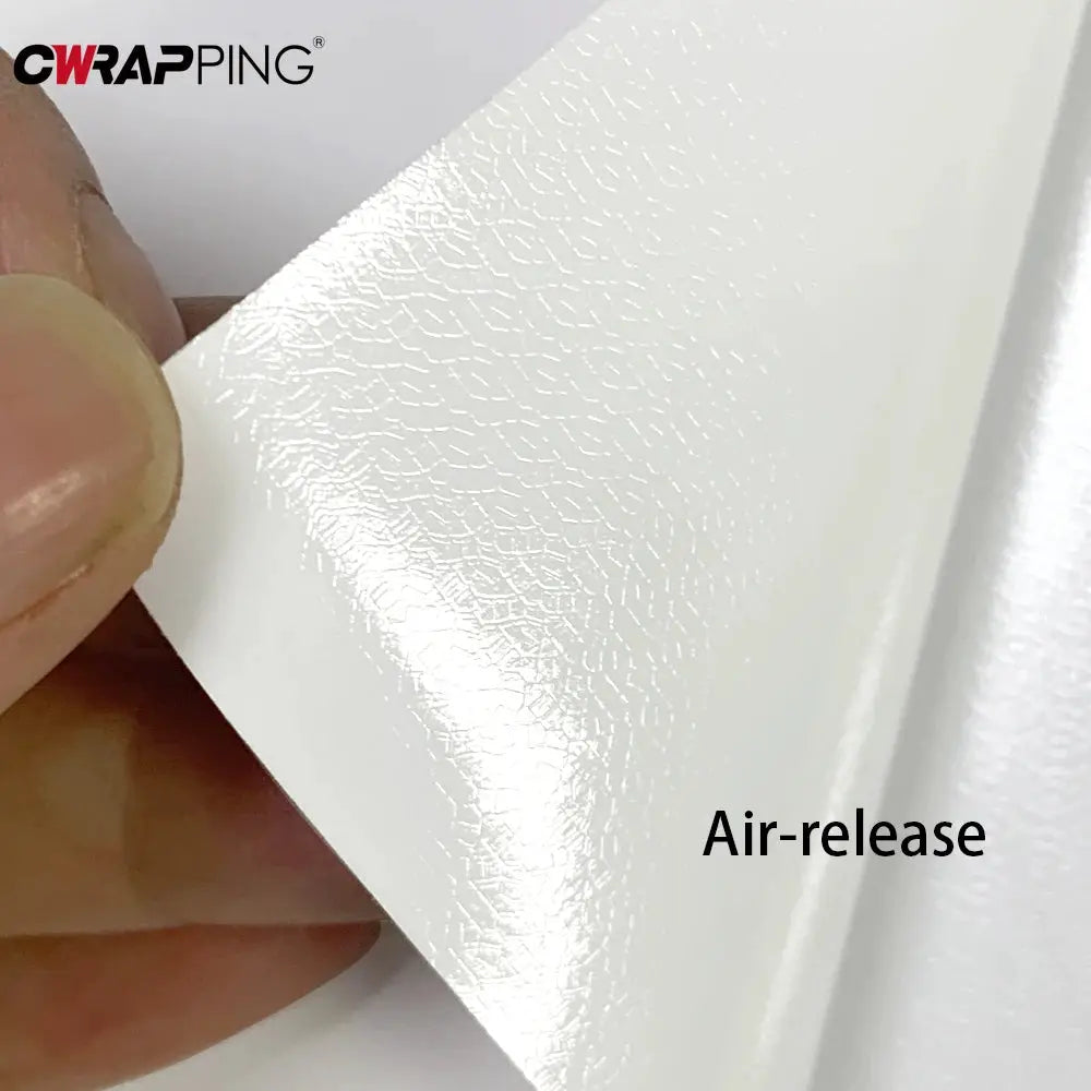 Simples Market matte white vinyl car wrap film with air-release backing for universal auto and motorcycle use