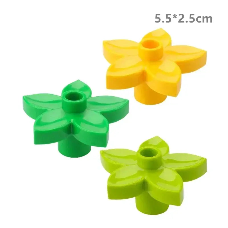 Big Outdoor Building Blocks Forest Plant Series Set For Farm Garden Decor And Kids Toys Bricks