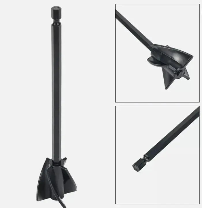 6.35mm Hex Shaft Drill Mixer For Epoxy Resin And Paint High Viscosity Stirring Paddle Attachment