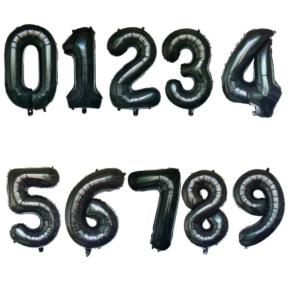 32 Inch Purple Number Balloons Foil For Birthday Party Decoration 1 2 3 Years Old
