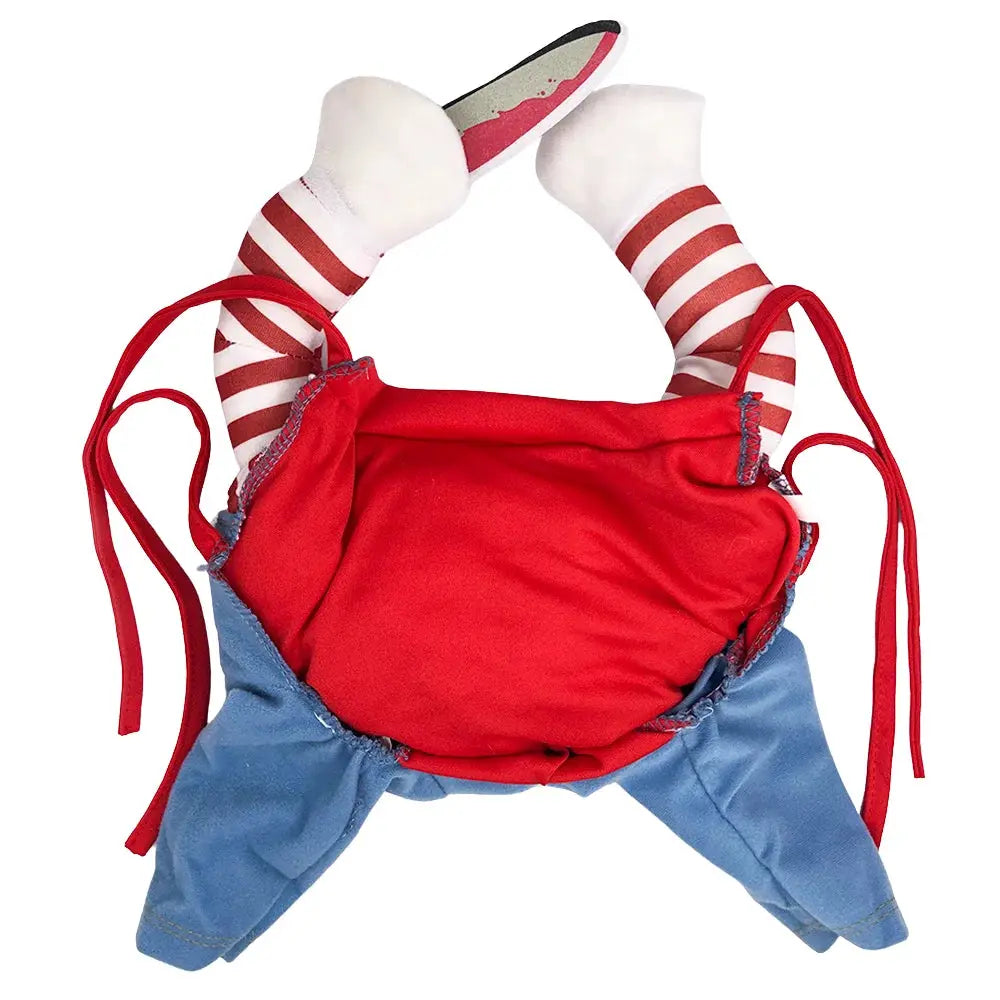 Funny Cat And Dog Halloween Costume Jumpsuit For Small To Medium Pets Soft Warm Cat Coat Cosplay Outfit