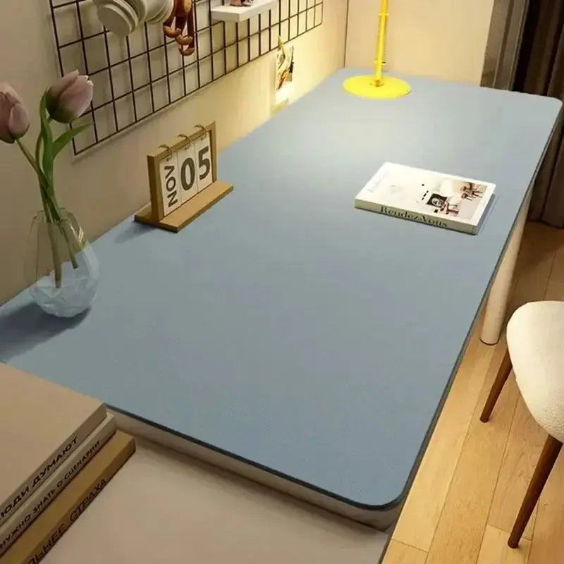 PU Leather Desk Mat Waterproof Easy Clean Large Desk Protector Anti Slip Keyboard Mouse Tea Coaster Gaming Pad
