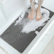 Non-slip hollow bath mat by Simples Market, grey foot massage shower mat, quick-drying bathtub mat
