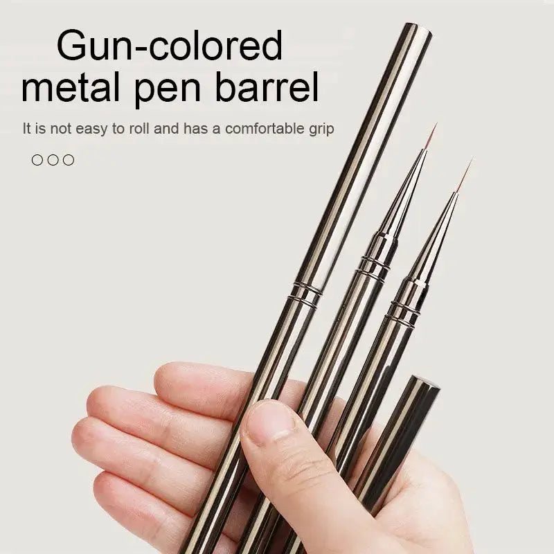 ZJS Nails Art Liner Brushes Professional Striping Tools for Precise Elongated Nail Art Lines 6mm 9mm 12mm 15mm 18mm