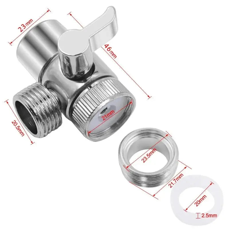Kitchen Faucet Adapter And Water Tap Splitter Diverter Valve For Sink Shower Bidet Toilet Connector Bathroom Accessories