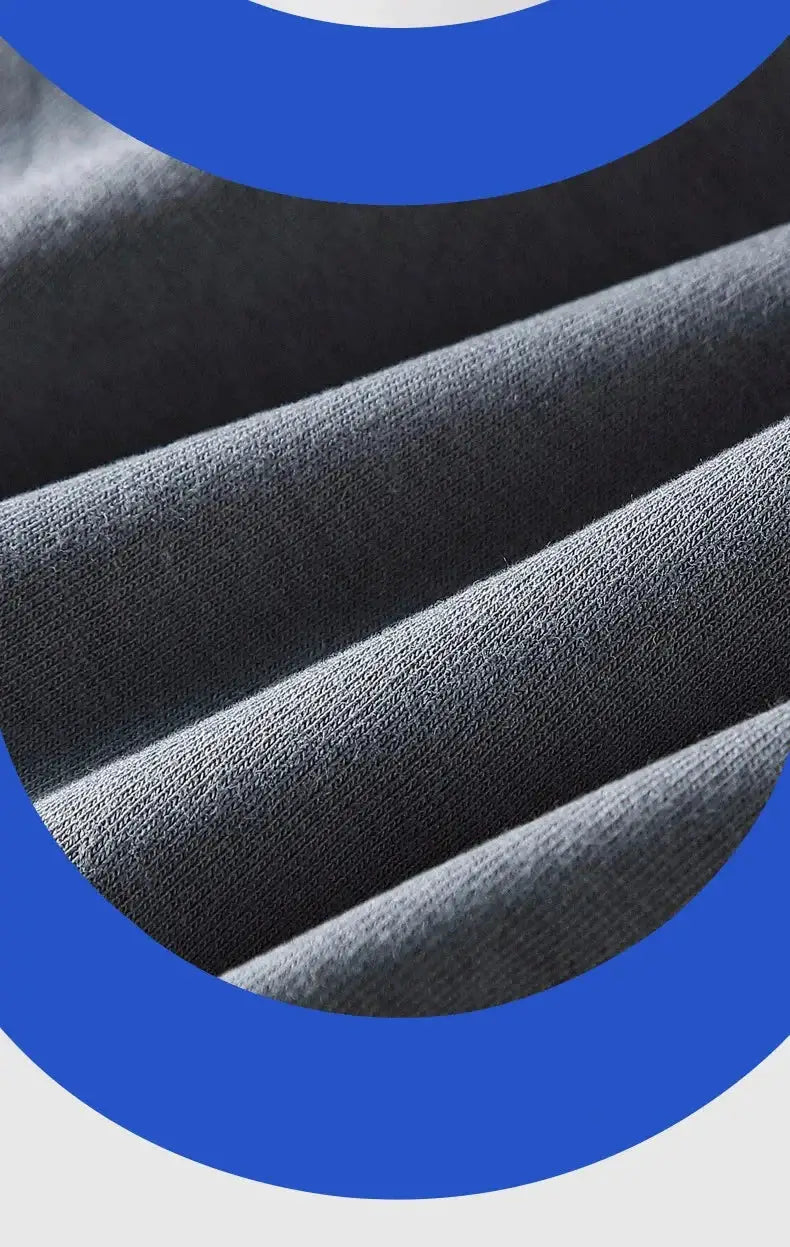 Men's briefs fabric close-up in gray knit, breathable elastic underwear