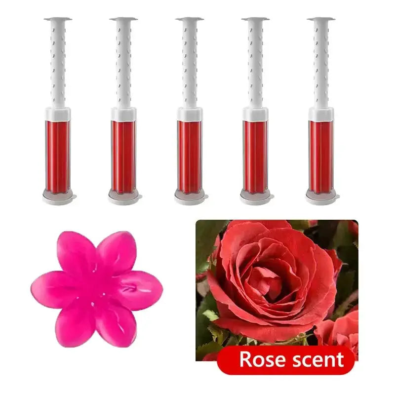 Toilet Gel Stamp Kit 12 Count With 6 Scents Toilet Bowl Cleaner Gel Air Freshener Flower Fragrance