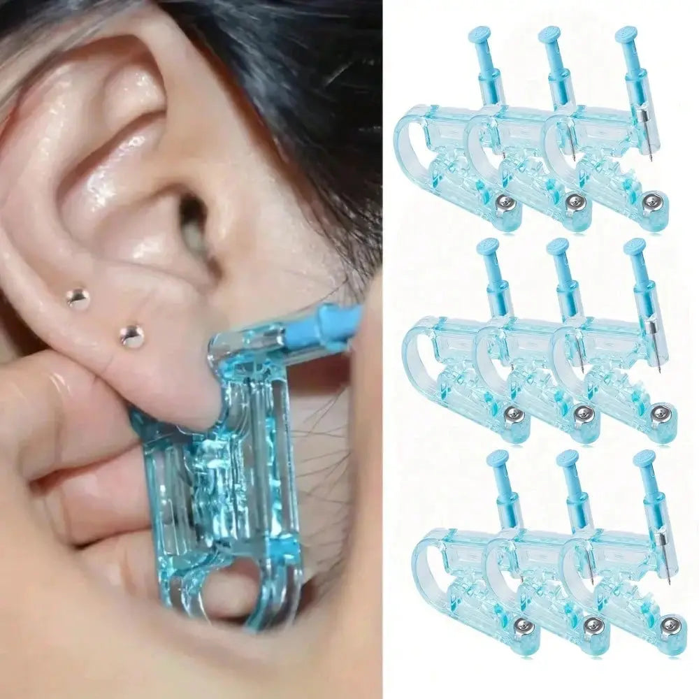 Disposable Ear Piercing Gun Kit 5 Or 10 Pcs Asepsis Safe Nose Piercer Tool Set Stainless Steel Body Jewelry