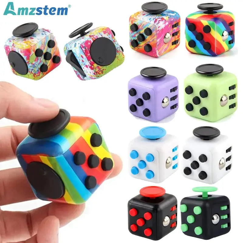 Fidget Cube Antistress Hand Spinner Decompression Toy for Autism ADHD Anxiety Sensory Toys Stress Relief