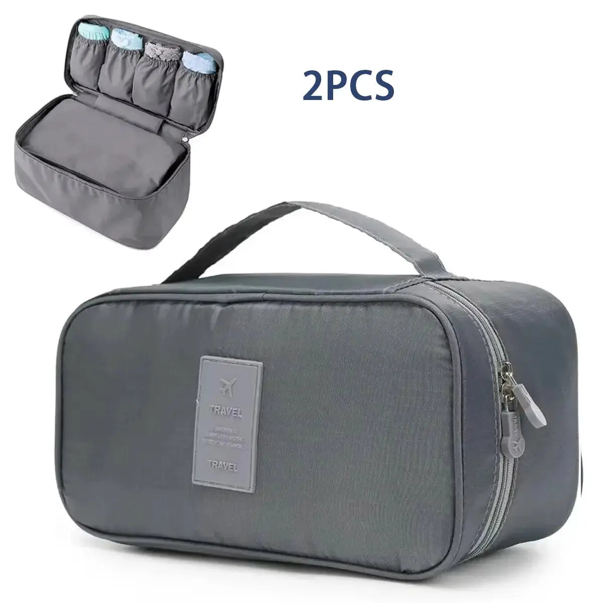 TravelMate Portable Travel Storage Bag Multi Function Bra Underwear Organizer Cosmetic Case Lightweight Design