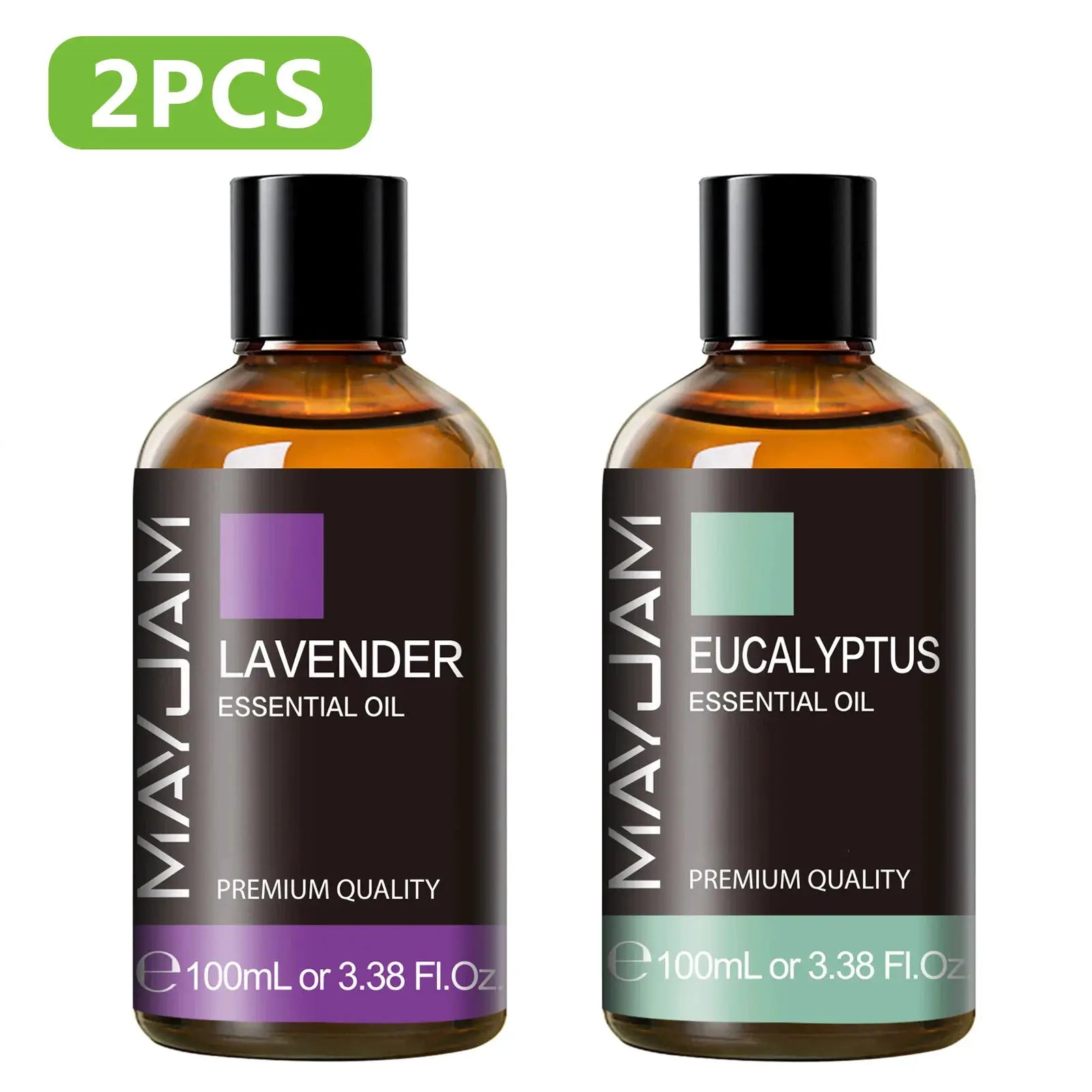 MAYJAM 100ml Pure Plant Essential Oil Mint Bergamot Patchouli Citronella Lemongrass Chamomile Cedarwood For Reed Diffuser