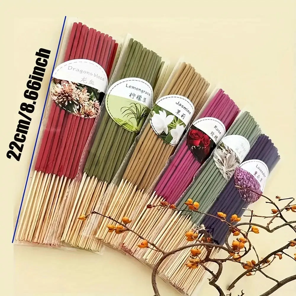 6 Sets Of 126 Incense Sticks Assorted Scents For Purification Meditation Yoga And Home Use Gift