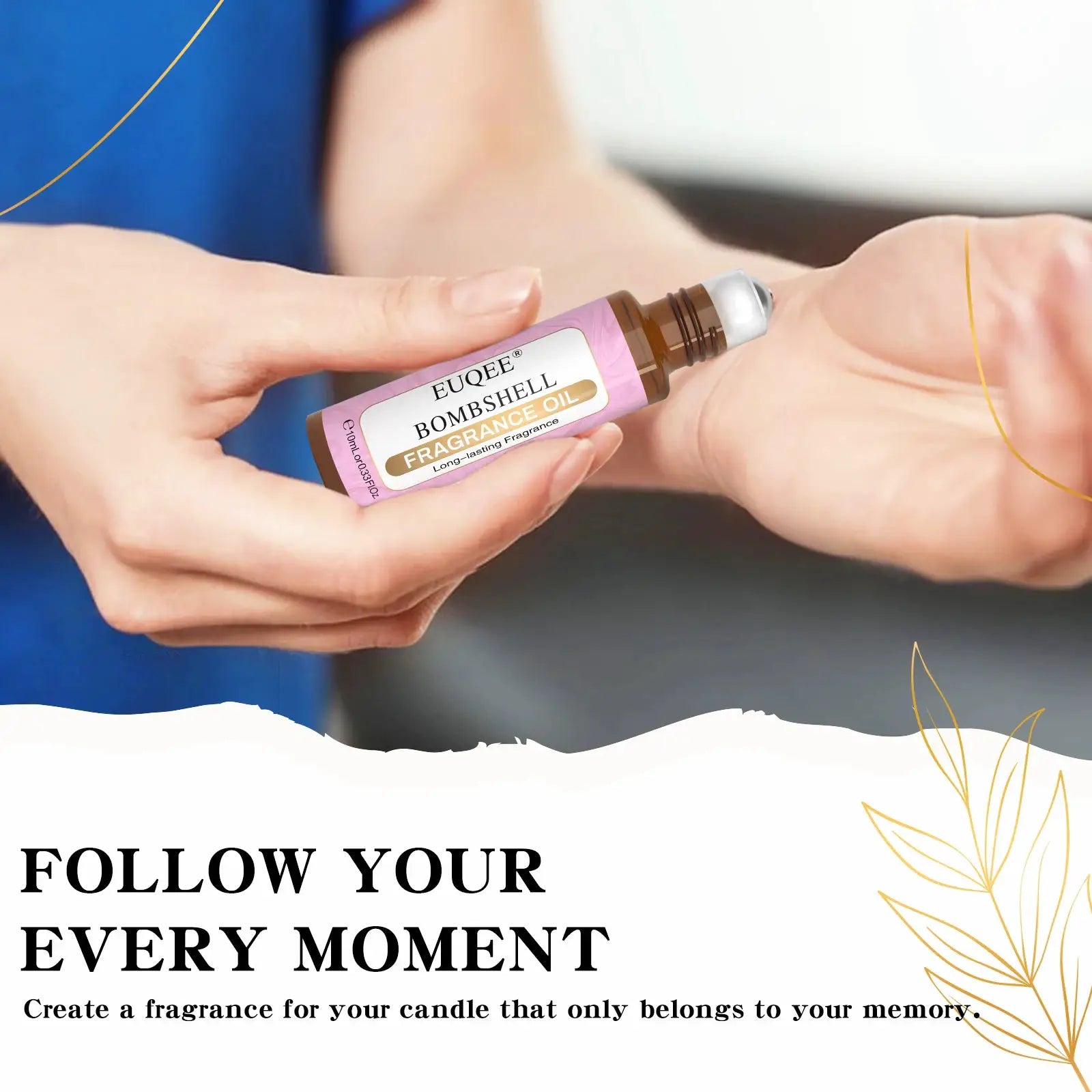 EUQEE 10ml Fragrance Oil Roll On Long Lasting Scent Inspired By La Vie Est Belle CHANCE Jadore For Men And Women