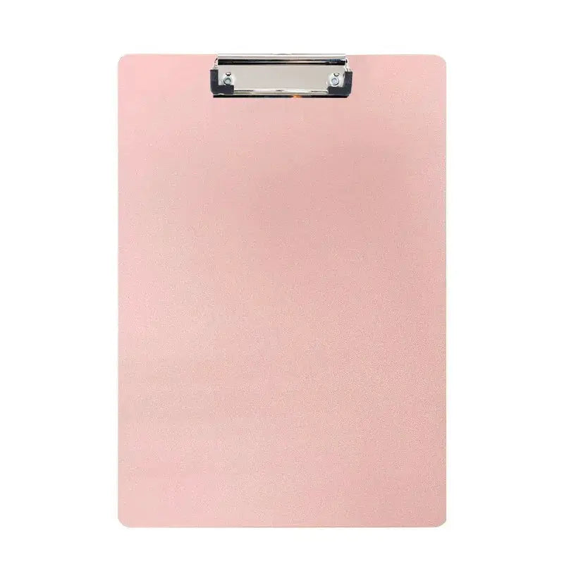 A4 clipboard by Simples Market in pink with metal clip for office and school use