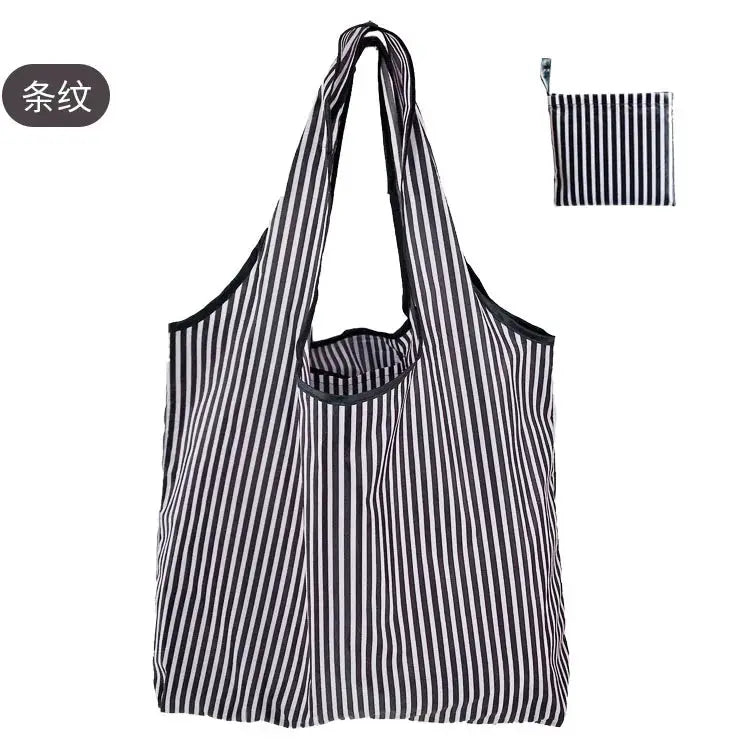 EcoCarry Large Foldable Reusable Tote Bag Made From 190T Polyester For Grocery Shopping Beach Storage