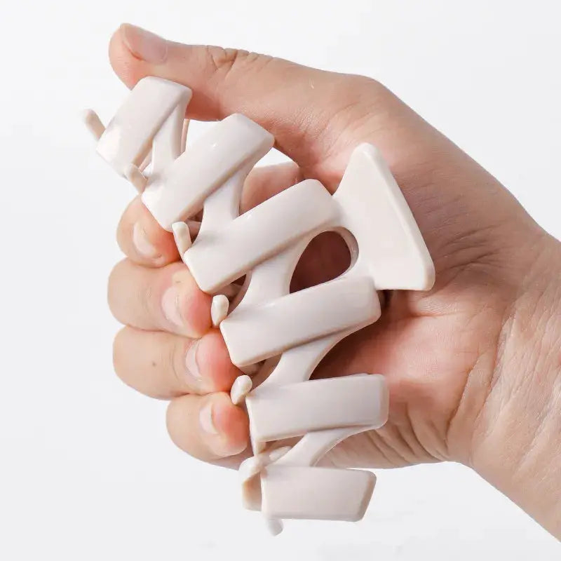 LuxeLocks Cross Matte Large Hair Claw Clips 2 Or 4 Pack For Secure Hold Women Fashion Hair Accessories