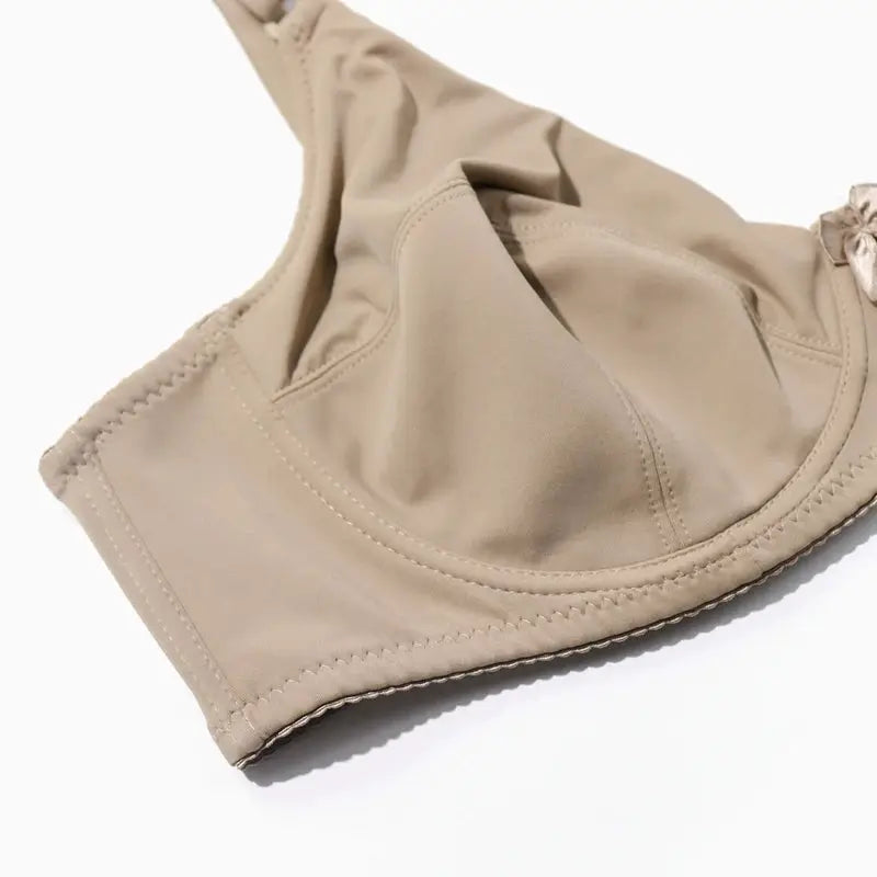Beauwear women underwire full-coverage bra, beige, plus-size