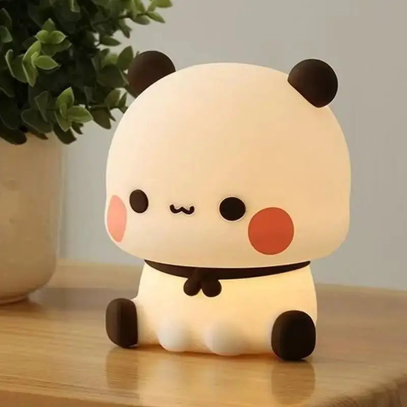 Kawaii Panda LED Night Light Soft Eye Protecting Silicone Glow For Kids Bedrooms And Living Rooms