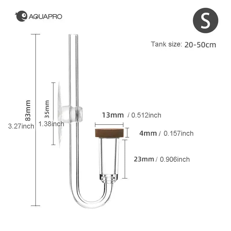 CO2 Diffuser For Aquarium And Terrarium Mini Bubble Counter Accessories For Plant Growth And Fish Health