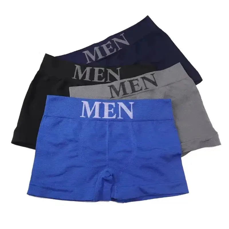 5 Pack Men's Boxer Briefs High Elastic Breathable Underwear Soft Stretch Fabric Plain Color