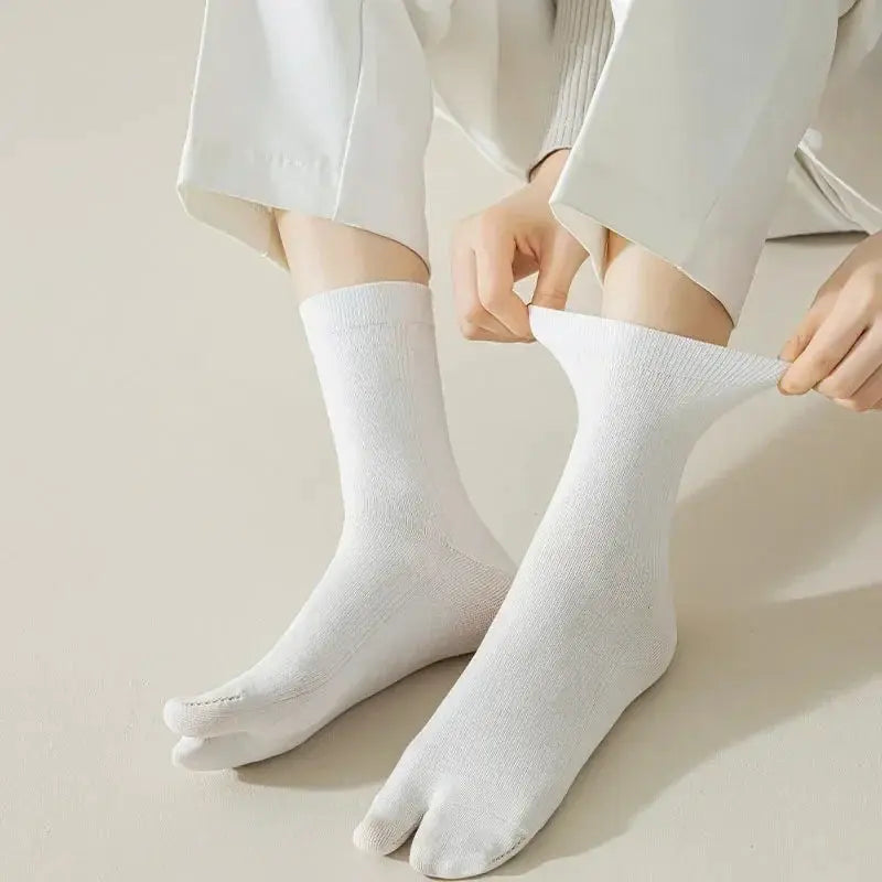 Fashion Japanese Style Tabi Toe Socks For Men Women Split Toe Socks For Geta Zori Flip Flops And Sandals Fiber