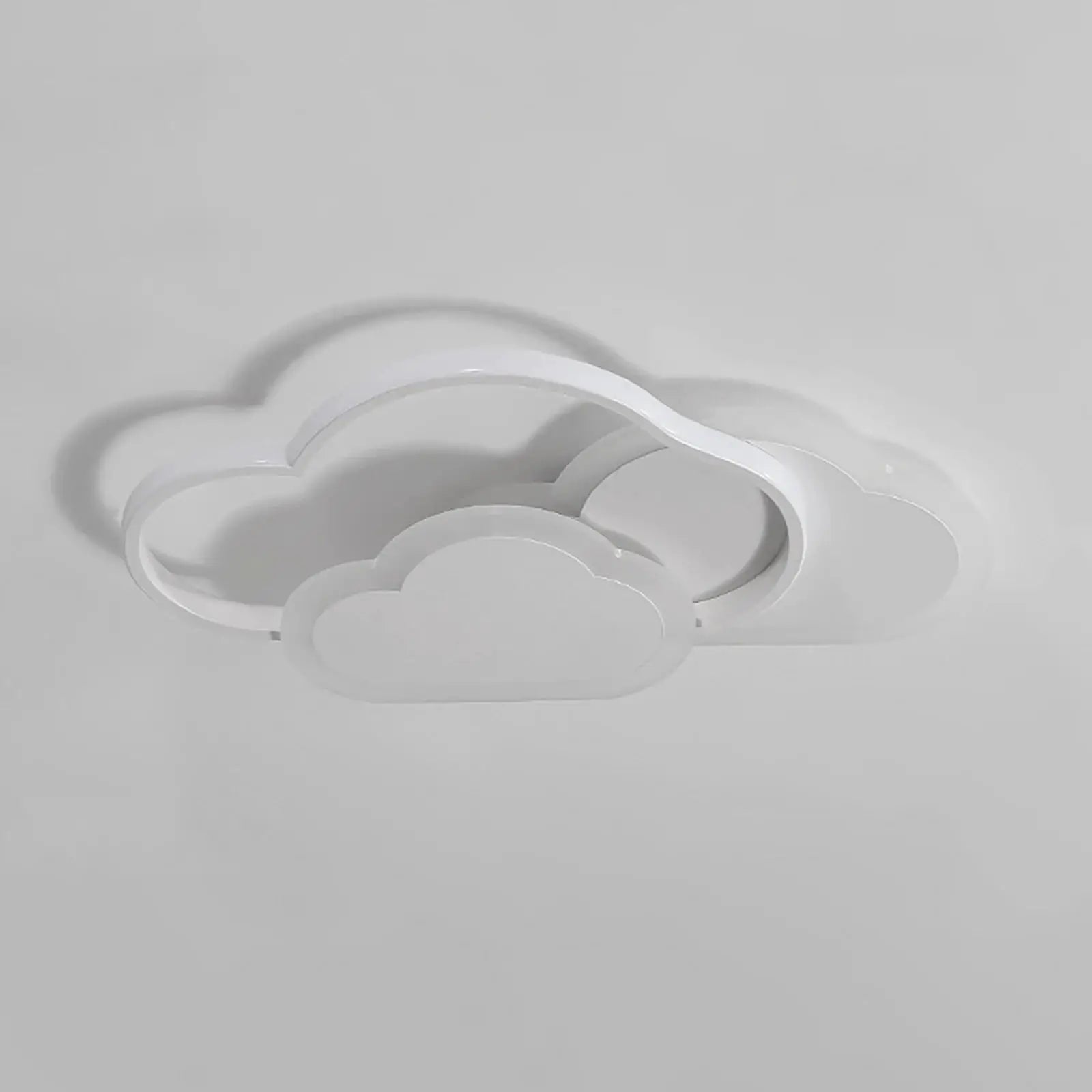 Cloud LED ceiling lamp, white cloud-shaped modern minimalist lighting by Simples Market, 52cm.