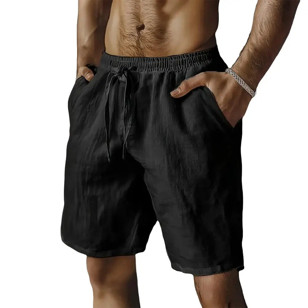 Men's Breathable Hawaii Beach Shorts Loose Lightweight Trousers Solid Color Summer Streetwear