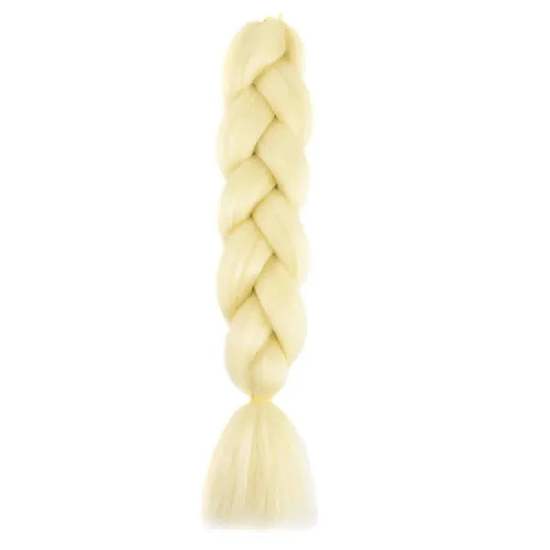 24 Inch Synthetic Long Box Braiding Hair Extensions Yaki Straight Texture For Women Dreadlocks