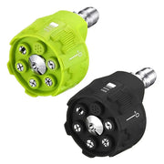 High Pressure Washer Spray Nozzle Six In One Rotating Tip 0 15 25 40 Degree Quick Connect Garden Cleaning