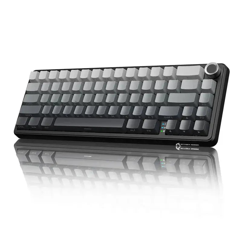 Attack Shark X66 wireless mechanical keyboard by Simples Market with black body and side-printed PBT keycaps