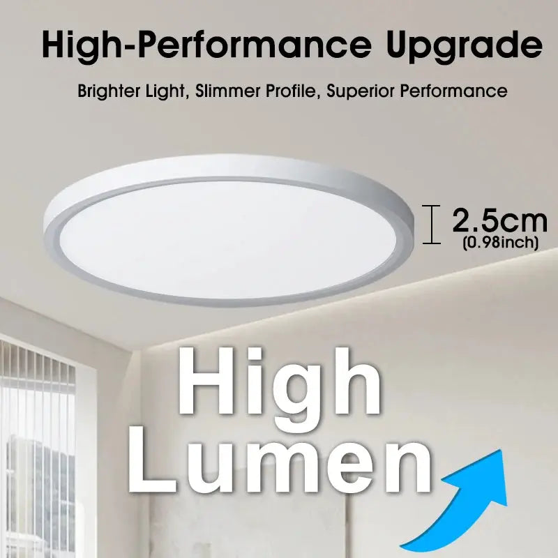 TUYA smart ceiling light, circular white LED panel, ultra-thin 2.5 cm thick, RGB dimming
