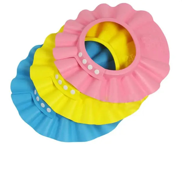 Adjustable Baby Shower Cap Waterproof Hair Shield Hat For Gentle Bath Time Protect Eyes And Ears