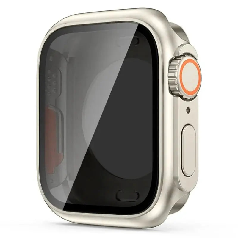 Simples Market Apple Watch screen protector with PC front/rear bumper, gold 40–46mm