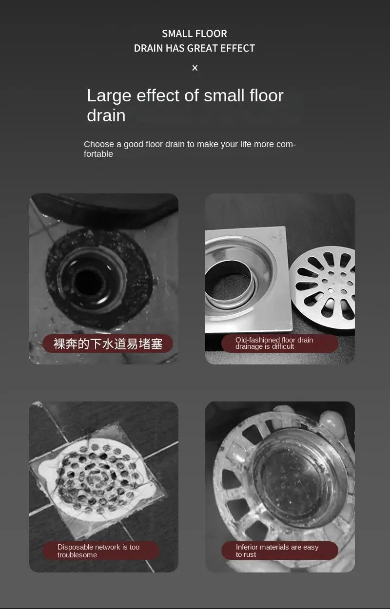 Drain hair catcher stopper by Simples Market; multifunctional sewer filter for kitchen sink and bathroom floor drain