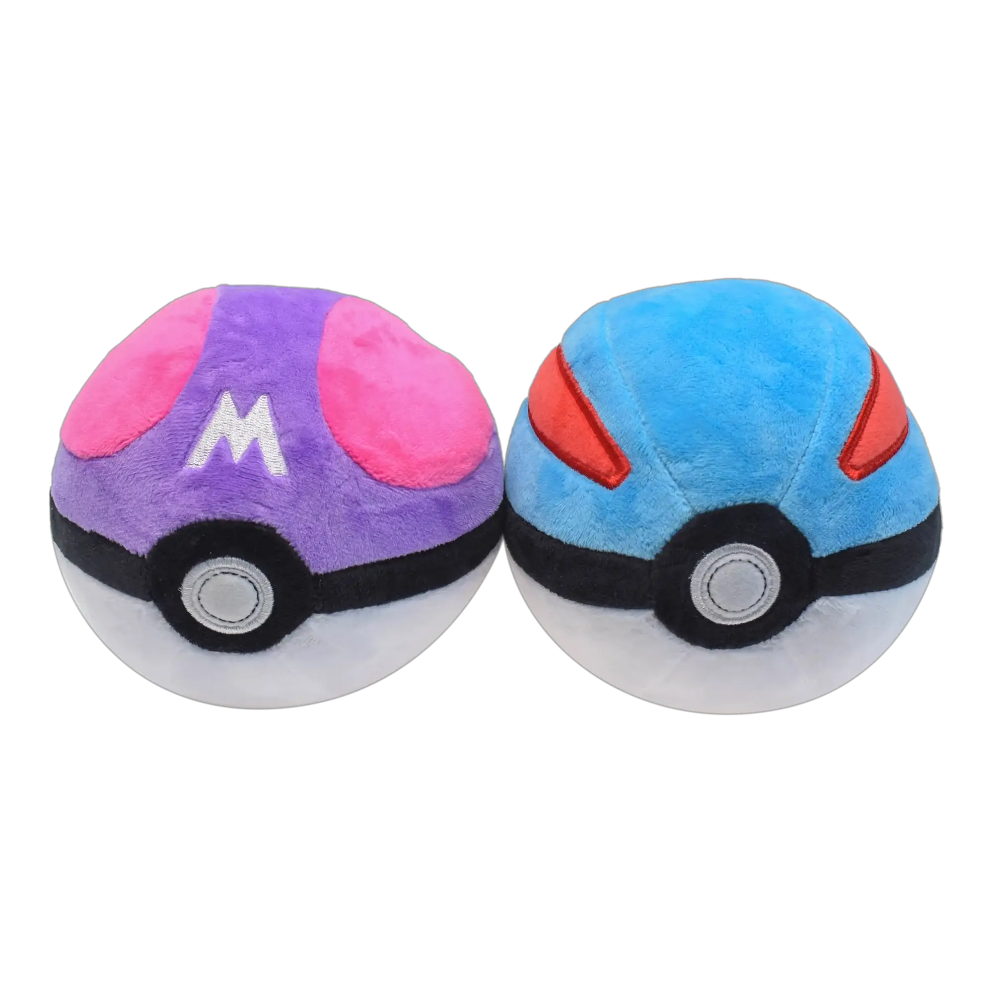 Poké Ball Plush Toys Set Master Ball Great Ball Ultra Ball Soft Stuffed Animals For Backpack Pendant Decoration