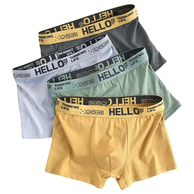 10-pack men's boxer shorts in assorted colors with high-stretch breathable soft fabric